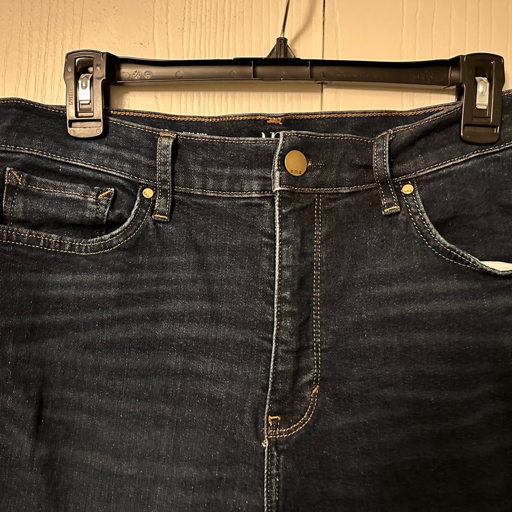 A.N.A High Rise Dark Blue Skinny Jeans - Picture 3 of 4